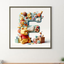 Load image into Gallery viewer, Diamond Painting - Full Round - Winnie the Pooh's 26 Letters F (30*30CM)