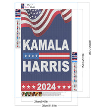 Load image into Gallery viewer, Diamond Painting - Full Round - Kamala Harris (30*45CM)
