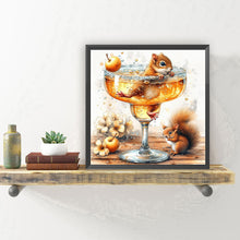 Load image into Gallery viewer, Diamond Painting - Full Round - Squirrel in glass (30*30CM)