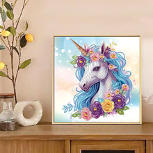 Load image into Gallery viewer, Diamond Painting - Partial Special Shaped - Unicorn (30*30CM)