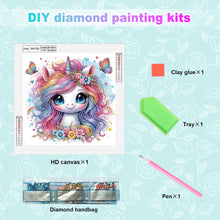 Load image into Gallery viewer, Diamond Painting - Partial Special Shaped - Unicorn (30*30CM)