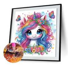 Load image into Gallery viewer, Diamond Painting - Partial Special Shaped - Unicorn (30*30CM)