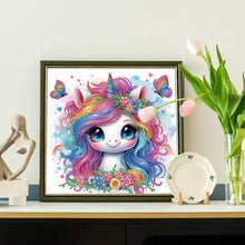 Load image into Gallery viewer, Diamond Painting - Partial Special Shaped - Unicorn (30*30CM)