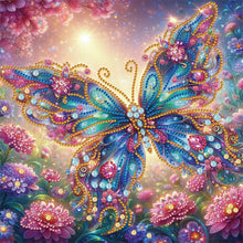 Load image into Gallery viewer, Diamond Painting - Partial Special Shaped - Butterflies and flowers (30*30CM)