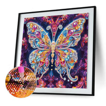 Load image into Gallery viewer, Diamond Painting - Partial Special Shaped - Sparkling butterflies (30*30CM)