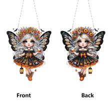 Load image into Gallery viewer, Double Sided Special Shape Butterfly Girl Diamond Painting Decor for Wall Window