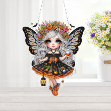 Load image into Gallery viewer, Double Sided Special Shape Butterfly Girl Diamond Painting Decor for Wall Window