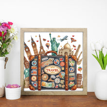 Load image into Gallery viewer, Diamond Painting - Partial Special Shaped - Travel the world (30*30CM)