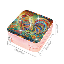 Load image into Gallery viewer, Special Shape Rooster Diamond Painting Jewelry Storage Box for Women Girls