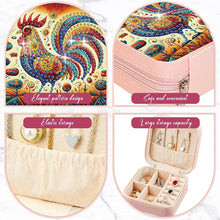 Load image into Gallery viewer, Special Shape Rooster Diamond Painting Jewelry Storage Box for Women Girls