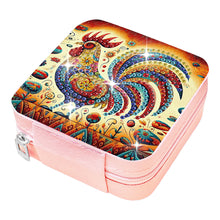 Load image into Gallery viewer, Special Shape Rooster Diamond Painting Jewelry Storage Box for Women Girls
