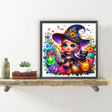 Load image into Gallery viewer, Diamond Painting - Full Round - Halloween witch (30*30CM)