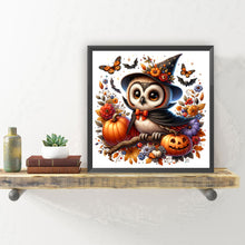 Load image into Gallery viewer, Diamond Painting - Full Round - Halloween owl (30*30CM)
