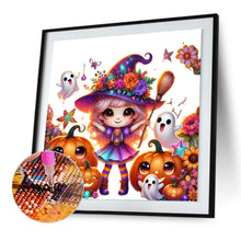 Load image into Gallery viewer, Diamond Painting - Full Round - Halloween witch (30*30CM)
