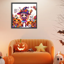 Load image into Gallery viewer, Diamond Painting - Full Round - Halloween witch (30*30CM)