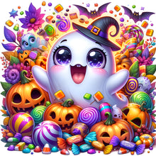 Load image into Gallery viewer, Diamond Painting - Full Round - Halloween ghost (30*30CM)