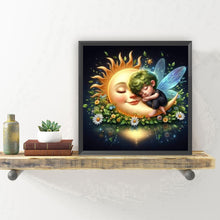 Load image into Gallery viewer, Diamond Painting - Full Round - Star and moon baby (30*30CM)