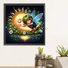 Load image into Gallery viewer, Diamond Painting - Full Round - Star and moon baby (30*30CM)