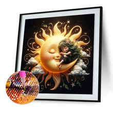 Load image into Gallery viewer, Diamond Painting - Full Round - Star and moon baby (30*30CM)