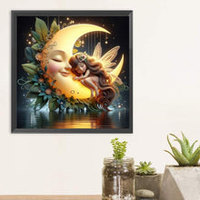 Load image into Gallery viewer, Diamond Painting - Full Round - Star and moon baby (30*30CM)