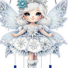 Load image into Gallery viewer, Winter Girl Double Sided Acrylic Special Shape DIY Diamond Painting Wind Chime