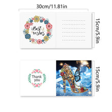 Load image into Gallery viewer, Diamond Painting Greeting Cards DIY 5D Rhinestone Arts Greetings Birthday Cards