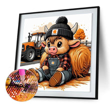 Load image into Gallery viewer, Diamond Painting - Full Round - Cow (30*30CM)