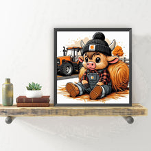 Load image into Gallery viewer, Diamond Painting - Full Round - Cow (30*30CM)