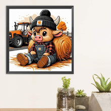 Load image into Gallery viewer, Diamond Painting - Full Round - Cow (30*30CM)