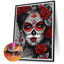 Load image into Gallery viewer, Diamond Painting - Full Round - Girl with ghost makeup (30*40CM)
