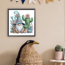Load image into Gallery viewer, Diamond Painting - Partial Special Shaped - Flower gnome (30*30CM)