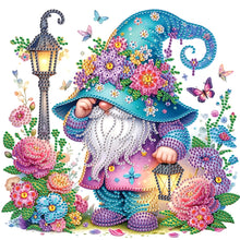 Load image into Gallery viewer, Diamond Painting - Partial Special Shaped - Flower gnome (30*30CM)