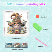 Load image into Gallery viewer, Diamond Painting - Partial Special Shaped - Flower gnome (30*30CM)