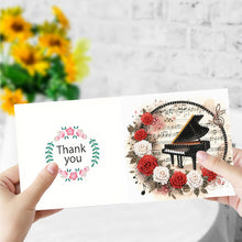 Load image into Gallery viewer, 6Pcs Musical Instrument And Flowers Diamond Painting Greeting Card Party Favors
