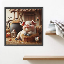Load image into Gallery viewer, Diamond Painting - Full Square - White fat pig (30*30CM)