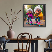 Load image into Gallery viewer, Diamond Painting - Full Round - Funny grandma (40*40CM)