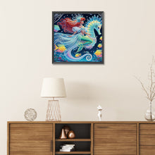 Load image into Gallery viewer, Diamond Painting - Partial Special Shaped - Princess Ariel riding a horse (30*30CM)