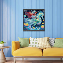 Load image into Gallery viewer, Diamond Painting - Partial Special Shaped - Princess Ariel riding a horse (30*30CM)