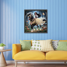 Load image into Gallery viewer, Diamond Painting - Partial Special Shaped - Snow White riding a horse (30*30CM)