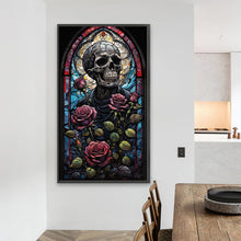 Load image into Gallery viewer, Diamond Painting - Full Round - Skull rose (40*70CM)