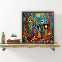 Load image into Gallery viewer, Diamond Painting - Full Round - Halloween skull flower (30*30CM)