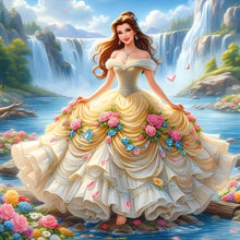 Load image into Gallery viewer, Diamond Painting - Full Round - Disney Princess Belle (40*40CM)