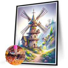 Load image into Gallery viewer, AB Diamond Painting - Full Round - Windmill by the path (40*50CM)