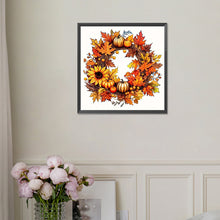 Load image into Gallery viewer, Diamond Painting - Full Square - Autumn wreath (30*30CM)