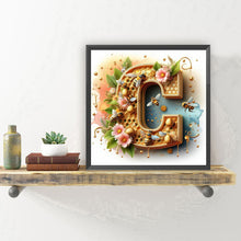 Load image into Gallery viewer, Diamond Painting - Full Round - Bee letter C (30*30CM)