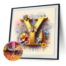 Load image into Gallery viewer, Diamond Painting - Full Round - Bee letter Y (30*30CM)