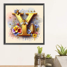 Load image into Gallery viewer, Diamond Painting - Full Round - Bee letter Y (30*30CM)