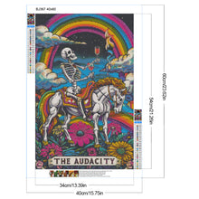 Load image into Gallery viewer, Diamond Painting - Full Round - Skull White horse (40*60CM)