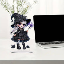 Load image into Gallery viewer, Acrylic Special Shaped Halloween Table Top Diamond Painting Ornament Kits (B)