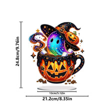 Load image into Gallery viewer, Acrylic Special Shaped Halloween Table Top Diamond Painting Ornament Kits (D)